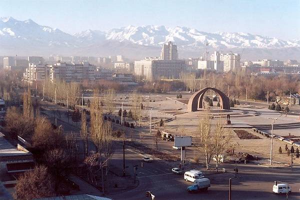 Kirguistán Biskek  centro de la ciudad centro de la ciudad Kirguistán - Biskek  - Kirguistán