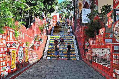 Brasil Rio De Janeiro Escadaria Selarón Escadaria Selarón Rio De Janeiro - Rio De Janeiro - Brasil