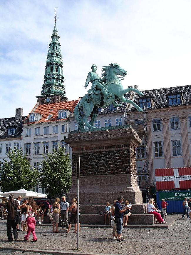 Denmark Copenhagen Bishop Absalon statue Bishop Absalon statue Copenhagen - Copenhagen - Denmark
