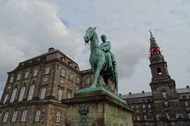 Denmark Copenhagen equestrian statue of Christian IX equestrian statue of Christian IX Denmark - Copenhagen - Denmark