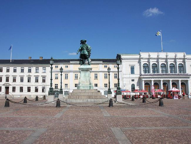 Sweden Gothenburg Gustav II Adolf statue Gustav II Adolf statue Vastra Gotaland - Gothenburg - Sweden