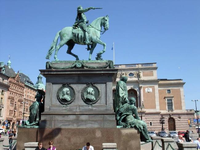 Suecia Estocolmo Estatua Ecuestre de Gustavo II Adolfo el Grande Estatua Ecuestre de Gustavo II Adolfo el Grande Estocolmo - Estocolmo - Suecia