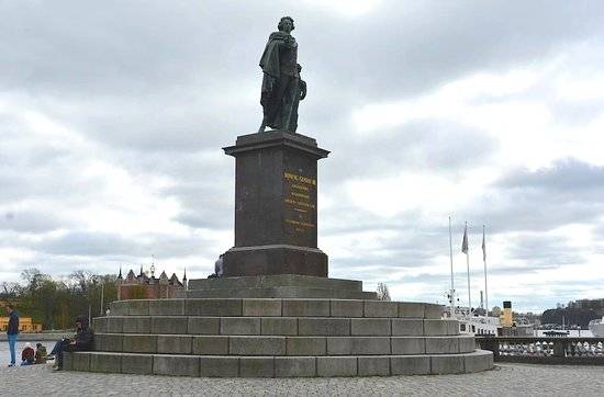Suecia Estocolmo Estatua de Gustavo III Estatua de Gustavo III Suecia - Estocolmo - Suecia