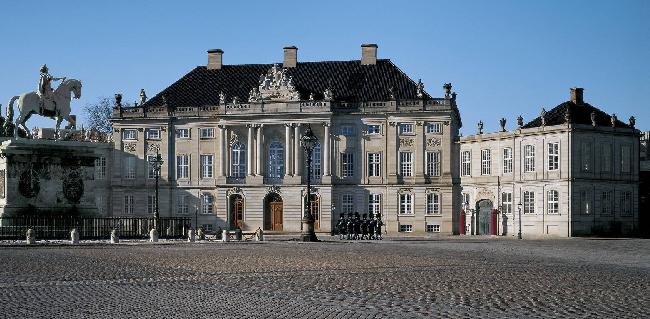 Denmark Copenhagen Amalienborg Palace Amalienborg Palace Denmark - Copenhagen - Denmark
