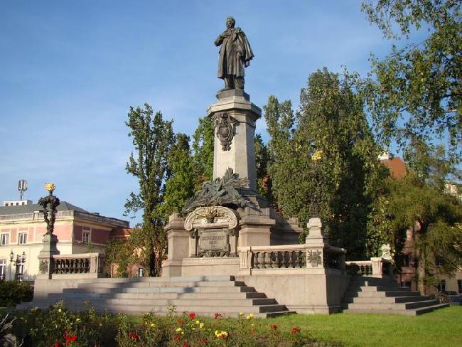 Poland Warsaw  Adam Mickiewicz Monument Adam Mickiewicz Monument Poland - Warsaw  - Poland