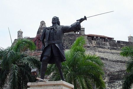 Colombia Cartagena Estatua conmemorativa de Blas de Lezo Estatua conmemorativa de Blas de Lezo Cartagena - Cartagena - Colombia