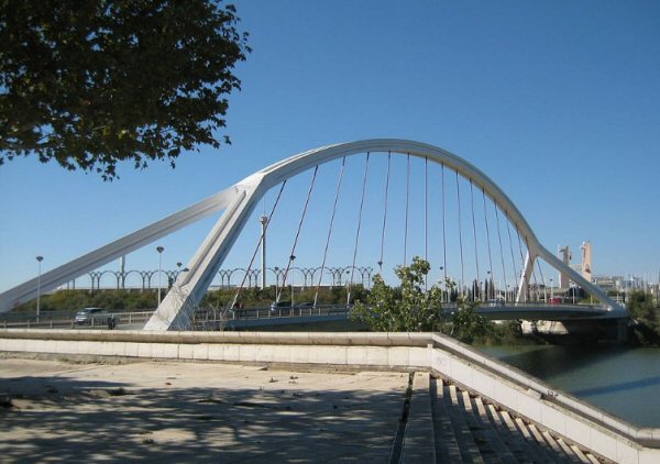Spain Seville La Barqueta Bridge La Barqueta Bridge Seville - Seville - Spain