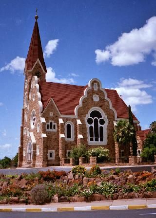 Namibia Windhoek  Iglesia Luterana Alemana de Christuskirche Iglesia Luterana Alemana de Christuskirche Windhoek - Windhoek  - Namibia