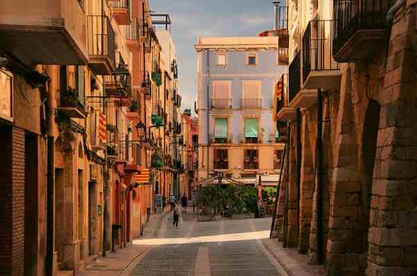 Spain Tarragona Merceria Street Merceria Street Tarragona - Tarragona - Spain