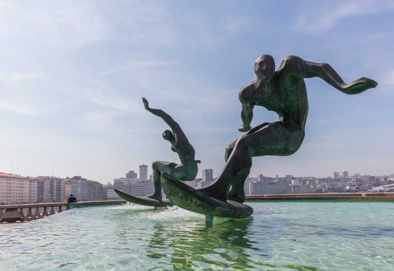 España A Coruña Monumento a los Surfistas Monumento a los Surfistas A Coruña - A Coruña - España