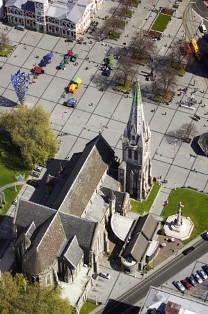 Nueva Zelanda Christchurch Plaza de la Catedral Plaza de la Catedral Canterbury - Christchurch - Nueva Zelanda