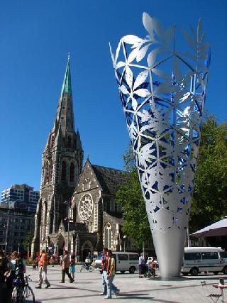 Nueva Zelanda Christchurch Plaza de la Catedral Plaza de la Catedral Canterbury - Christchurch - Nueva Zelanda