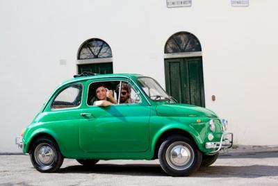 Excursión en un Fiat 500 antiguo sin chófer desde Siena: colinas toscanas y almuerzo en bodega Excursión en un Fiat 500 antiguo sin chófer desde Siena: colinas toscanas y almuerzo en bodega