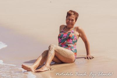 Playa Natadola (Sigatoka) Arena blanca y pura.