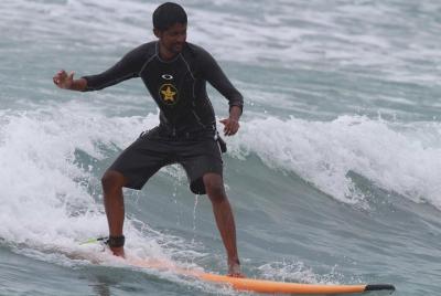 Surfeando en Weligama Surfeando en Weligama