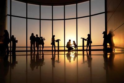 Burj Khalifa: en el nivel superior 124 Sunrise con golosinas matu