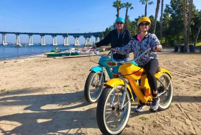 Experiencia Fat Woody Beach Cruiser - Tour musical en bicicleta eléctrica de Coronado Experiencia Fat Woody Beach Cruiser - Tour musical en bicicleta eléctrica de Coronado
