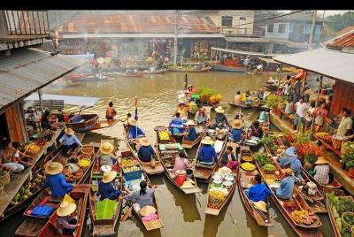 Mercado flotante de Amphawa y tour de comida callejera. Bangkok, 