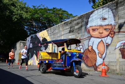 Bangkok Running Tour: Arte callejero a comida callejera
