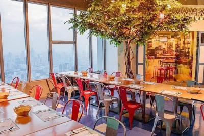 Bangkok Sky Dining Buffet en el boleto de entrada al piso 76 y 78