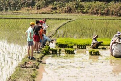Ciclismo en el campo de Lanna