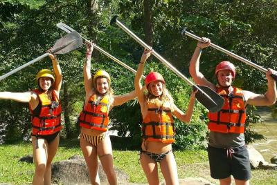 2 días de rafting, santuario de elefantes y trekking en Chiang Mai