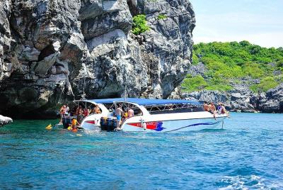 Viaje al Parque Nacional Marino Angthong en lancha rápida desde Koh Samui