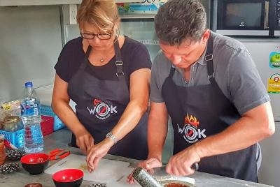 Clase privada de cocina tailandesa de Rock The Wok en Koh Samui