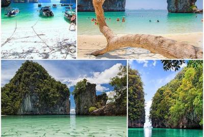 Viaje a la isla de Koh Hong 4 en un barco privado de cola larga desde Koh Yao Yai