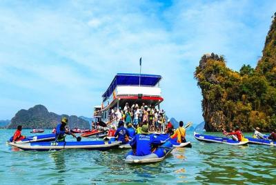 Isla de Hong por mar Canoa Phang Nga Bay