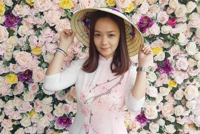 Disfraz de experiencia de disfraz de Ao Dai