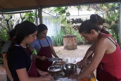 Tour Hoi An de agricultura y cocina con masaje herbario para pies de Da Nang o Hoi An