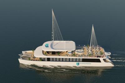 El catamarán de Halong: crucero de lujo por el día en la bahía de Halong-Lan Ha Bay (toboganes)