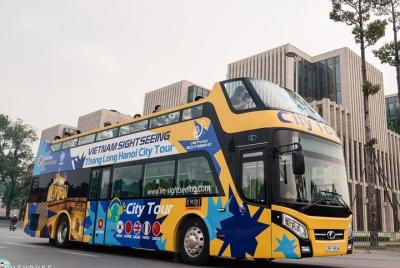 Explora el casco antiguo de Hanoi en autobús
