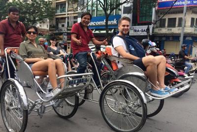 Vista de la ciudad de Saigón para grupos pequeños en ciclo - 3 horas