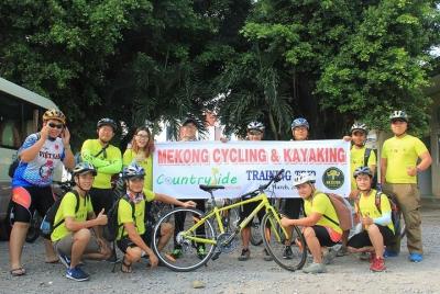 Experimente el Mekong en bicicleta, barco y excursión de un día en kayak