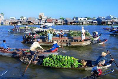 Excursión de un día para grupos pequeños Delta del Mekong - Mercado flotante de Cai Be - Isla Tan Phong