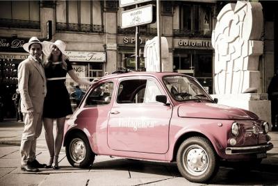 Tour en Fiat 500 clásico en Milán Tour en Fiat 500 clásico en Milán