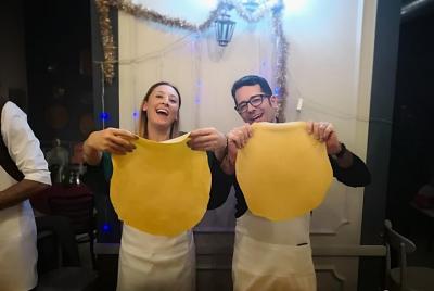 Clases de cocina al atardecer en el gueto judío: pasta, ñoquis, biscotti