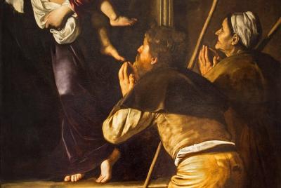 Descubriendo Caravaggio y Raphael con Aperitivo en Pantheon