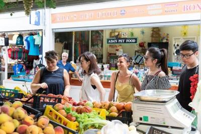 Visita al mercado del paraíso gastronómico romano y caminata gastronómica