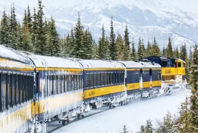 Alaska Railroad Aurora Winter Anchorage a Fairbanks One Way