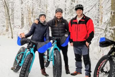 Tour de anclaje de ciclismo gordo de invierno