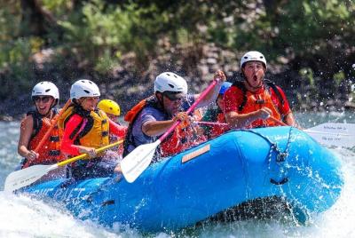 Rafting en aguas bravas de día completo en el río Yellowstone