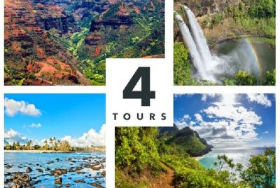 Paquete de aventuras de Kauai: 4 recorridos de conducción de audio épicos Paquete de aventuras de Kauai: 4 recorridos de conducción de audio épicos