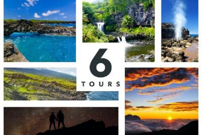 Paquete de aventuras en Maui: 6 recorridos de conducción de audio épicos, incluido el camino a Hana Paquete de aventuras en Maui: 6 recorridos de conducción de audio épicos, incluido el camino a Hana