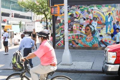 Alquiler de bicicletas en Harlem en la ciudad de Nueva York
