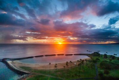 Atardecer de Waikiki - Tour de 50 minutos en helicóptero - Puertas abiertas o cerradas Atardecer de Waikiki - Tour de 50 minutos en helicóptero - Puertas abiertas o cerradas