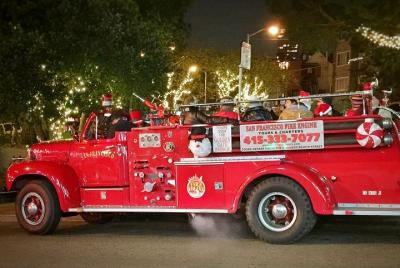 Tour de luces navideñas de San Francisco Fire Engine