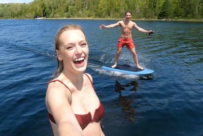 Lección privada de eFoil en Traverse City